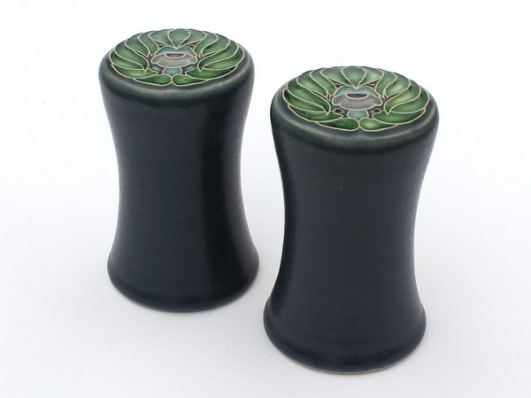Peacock flower salt and pepper set
