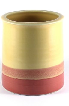 Ceramic Utensils Holder - Bottom Drain Hole - Green - Pink from Apollo Box