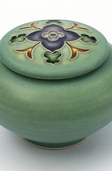 Wildflower covered jar