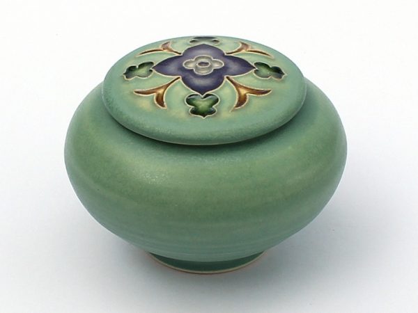 Wildflower covered jar