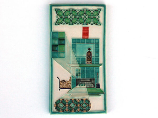Fireplace tile