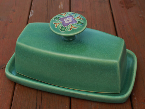 Wildflower butter dish
